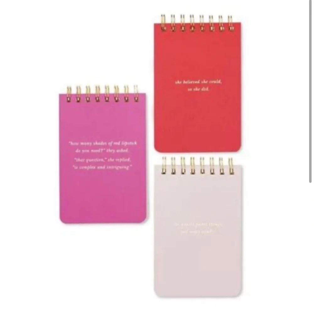 🆕 Kate Spade She Spiral Notepad Set
